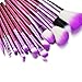 Glow 12 Make up Brushes Set in Purple Case