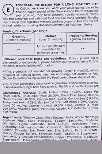 Oxbow Animal Health Cavy Cuisine Essentials Adult Guinea Pig Food, 25-Pound