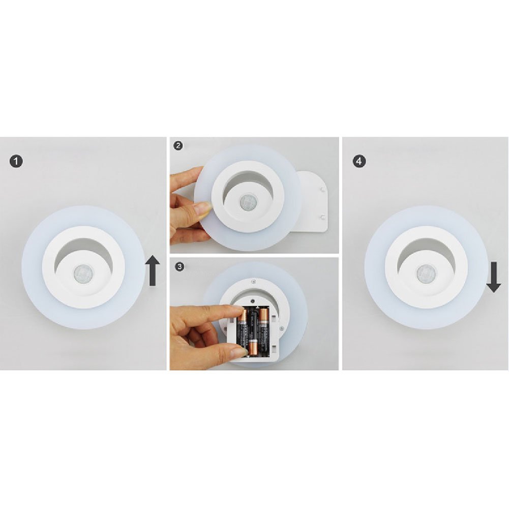 Amazon.com: Amyove Mini-Lámpara de pared, luz de inducción del Cuerpo, humano Decoración Elegante de la luz: Home & Kitchen