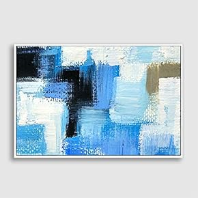 Framed Canvas Wall Art for Living Room, Bedroom Abstract Impression Canvas Prints for Home Decoration Ready to Hanging - 16x24 inches