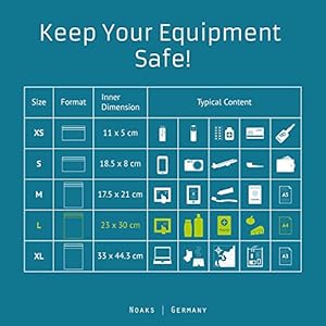 Schnorchelmasken 51yTwSSyhJL. SS300 100 % WASSERDICHT bis mindestens 10 m Wassertiefe - IPX8 Standard laborgeprüft | Luftdicht & geruchsdicht | Lebensmittelsicher gemäß EU-Norm | Sicherer Schutz vor Wasser, Feuchtigkeit, Sand, Schmutz, Schnee, Matsch & Gerüchen
ORGANISIEREN & SCHÜTZEN | Schaffe Ordnung mit den Taschen von Noaks: Ideal zum Schutz von Kleidung, Elektronik, Tablet 10“, Reisedokumenten DIN A4, Lebensmitteln, Wertsachen, Wechsel-Klamotten, Kaffee, Tee uvm. | Wasserdichte Hülle auf Reisen, im Haushalt & bei Regen | auch als Kulturbeutel geeignet | Ein Muss für jede Ausrüstung
REISEN & OUTDOOR | Wasserfester Packsack im Urlaub, am Strand, bei Backpacker-Reisen, Rucksacktouren, Flugreisen, Surfen, Tauchen, Angeln, Klettern, Wandern, Festival und allen Outdoor-Aktivitäten | schützt den Kofferinhalt vor auslaufenden Flüssigkeiten