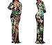 Elegant Floral Formal Dresses for Women Sexy Bodycon V Neck Cocktail Floor Length Prom Long Dress for Evening Party(Medium) Flower
