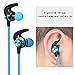 Wired Earbuds Earphones, Baymic in Ear Headphones Magnetic Ear Buds Built-in Mic/Volume Control, Metal Bass Stereo Noise Cancelling Headsets Sweatproof Ear Phones for Running & Sports (Blue)