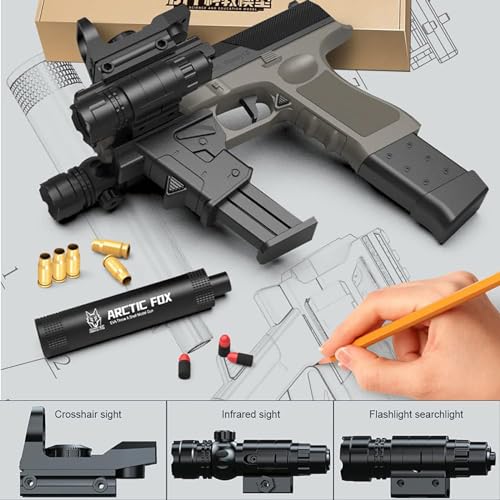 Toy Gun, Guns Toys Realistic Kids with Combo Accessories, Foam Bullet Gun Blaster for Kids Over 14+ Years Old, Outdoor Play (Classic)