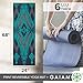Gaiam Yoga Mat Premium Print Reversible Extra Thick Non Slip Exercise & Fitness Mat for All Types of Yoga, Pilates & Floor Workouts, Caspian Trance, 6mm