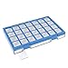 EZY DOSE Weekly AM/PM (7-Day) Pill Case, Medicine Planner, Vitamin Organizer, Large Easy Fill Compartments, 4 Times a Day, Clear Lids, Blue, BPA Free