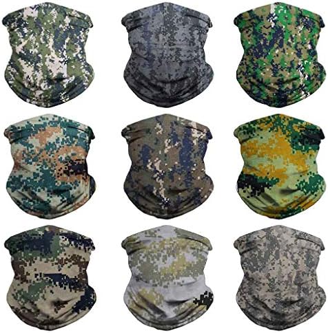 Eytan Outdoor Sports Multifunctional Headwear - Wear as Headband Face Mask Neck Gaiter Scarf Wrap Sweatband for Hunting Fishing Hiking - Seamless Tube Bandana