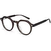 Dollger Blue Light Blocking Glasses For Woman Men Thick Frame Round Non-Prescription Glasses, For Computer Work Gaming,