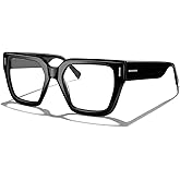 MERRY'S Retro Oversized Hexagon Blue Light Blocking Readers Fashion Reading Glasses for Men Women