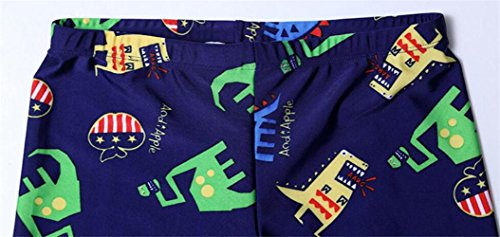 Monvecle Boys' 3-Pieces Short Sleeve Sun Protective Rashgurad Set with Swim Cap UPF 50+ Green 7-8y