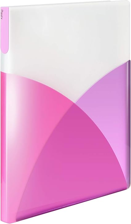 Amazon プラス クリアファイル 縦 40ポケット Pasty 98 412 ラズベリーピンク クリアホルダー 文房具 オフィス用品