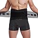 Lumbar Support with Double Banded Strong Compression Pull Straps - Black & Blue Color (Size XXXXL)
