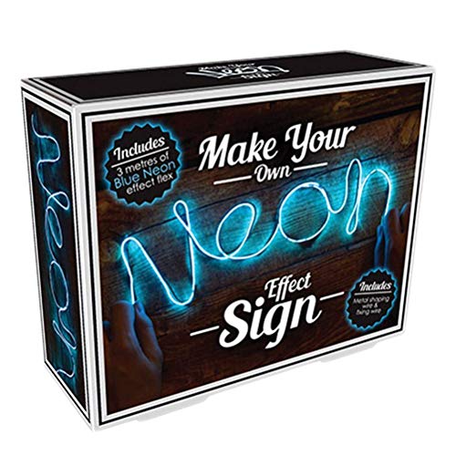 Fizz Creations Make Your Own Neon Effect Sign 3M Neon String Light Message Kit (Blue)