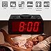 iTronics Digital Clocks for Bedrooms Bedside with 3 Adjustable Brightness, Electric Simple Alarm Clock Large Display with Snooze, Battery Powered