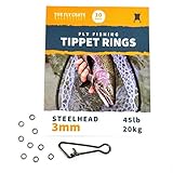 Tippet Rings | 10 Pack | Lightweight Trout Leader and Fly Fishing Tippet Connectors