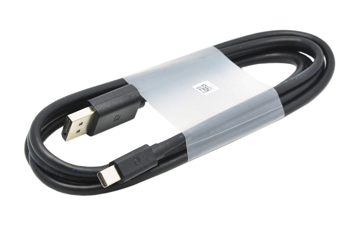 Photo 1 of Mini DisplayPort to DisplayPort Cable, Compatible Dell 069R2V, 6Ft, 4K (3840x2160@60Hz) / 2K@144Hz, Black