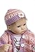 SanyDoll Reborn Baby Doll Vinyl Newborn 18 inch 45 cm Lovely Lifelike Cute Baby Toy Wool Clothes Doll