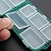 Yosoo Small 10 Compartments Waterproof Hard Fishing Tackle Box Case, Hooks Lure Baits Storage Box