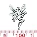 HOUSWEETY 60PCs Silver Fairy Charms Pendants 21x15mm