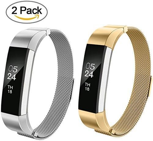 AIUNIT Bands Compatible for Fitbit Fitness Tracker and Smart Watch, Accessory Sport Bands Replcement Buckle Wristband Strap for Small Large Women Men