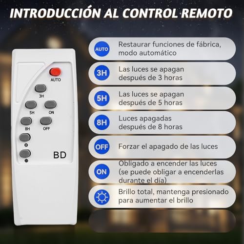 Dopwii Lamparas Solares Exterior 16000mAh, Luces Solares para Exterior Jardin, Panel Solar Bifacial con Absorción de Luz de 360°, Lámpara Solar con 4 Modos de Iluminación y Mando a Distancia(2 Piezas)