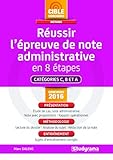 Réussir l'épreuve de note administrative en 8 étapes (Concours Administratifs) by