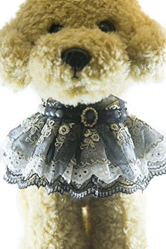 YOOCI Fashion Cute Handmade Pet Dog Cat Puppy Collar Necklace Neckties Ties Wedding (blackdiamond, L)