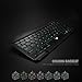 Airfox K10 Ultra Compact Slim Profile LED Backlit Wireless Bluetooth Keyboard for iOS, Android, Windows and Mac with Rechargeable Lithium Battery,9.7