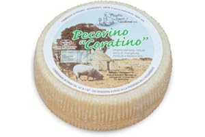Pecorino Coratino Sheep’s Milk Cheese – Aged Italian Cheese from Puglia – Artisan Hard Cheese, Rich & Savoury Flavor – Authen