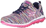 Skechers Sport Women's Skech Air 2.0 Fashion Sneaker, Navy/Multi, 9 M US