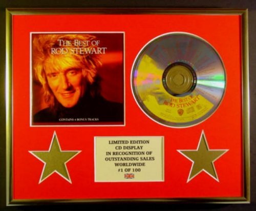 ROD STEWART/CD DISPLAY/LIMITED EDITION/COA/THE BEST OF ROD STEWART