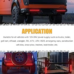 PSEQT 10" 15 LED Trailer Brake Tail Light Bar Stop