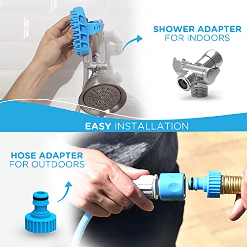 Aquapaw Dog Bath Brush Pro Sprayer and Scrubber Tool in One Indoor