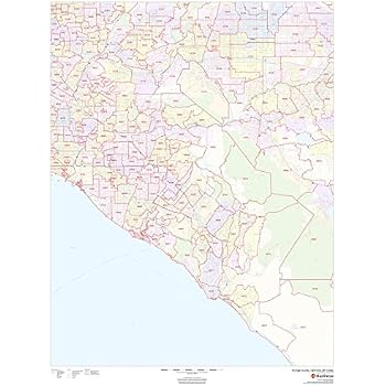 Amazon.com : Santa Clara County, California Zip Codes - 48" x 36