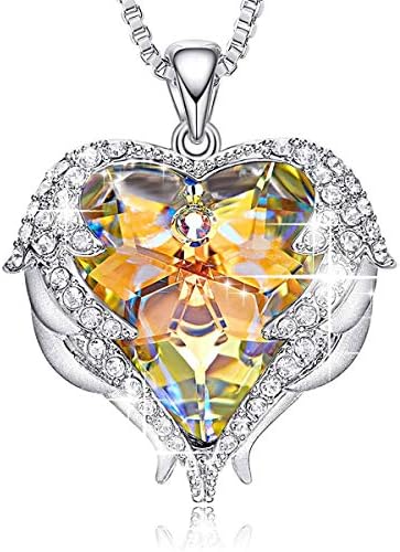 Necklaces for Women Angel Wing Heart 