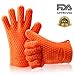 ThermoPro TP100 Silicone BBQ/Cooking Gloves Heat Resistant Up to 392°F, Chef Grilling Accessories Insulated Silicone Oven Mitts Gloves for Cooking Baking Barbecue Potholder - One Size fits All