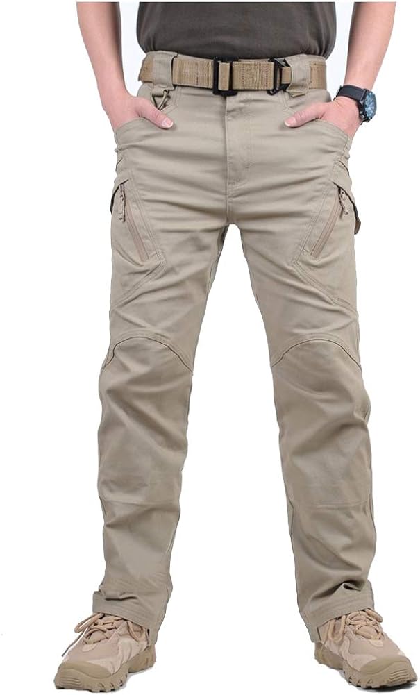 CARWORNIC Gear Men's Assault Tactical Pants Lightweight Cotton Outdoor Military Combat Cargo Trousers: Clothing