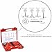 Detool Fuel Pressure Gauge Injection Pump TU-113 New Upgraded Version Gas Gasoline Tester Kit Car Tools for Cars & Truck(0-100PSI)
