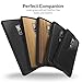 Orzly Fusion Bumper Case Cover Shell (V2.0) for Oneplus 2 / OnePlus Two - Protective Hard Cover with Impact Absorbing Rubber Rim and Anti-Scratch Clear Back Panel (Black)