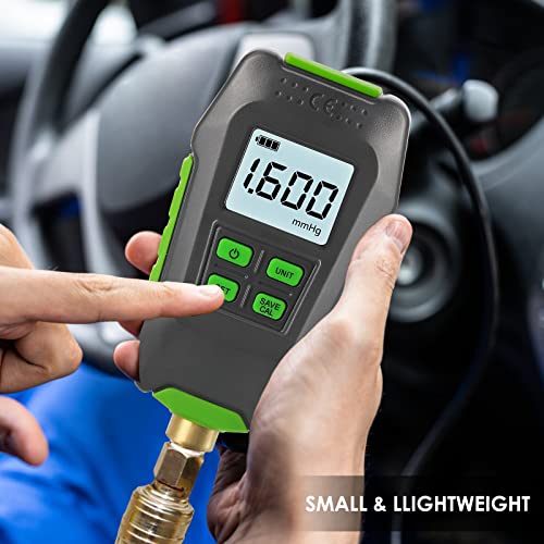 Antstone Digital Vacuum Gauge HVAC Micron Gauge Vacuum Tester Micron