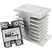 Baomain SSR-100DD 100A Signal Phase DC Solid State Relay 3-32VDC/24-220VDC + Heat Sink