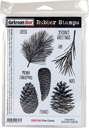 Darkroom Door DDRS196 Cling Stamps 7.3"X5.1"-Pine Cones