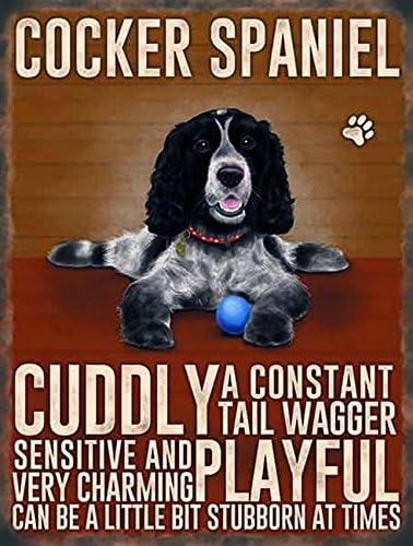 Vintage Style Retro Metal Sign Dog Lovers Owners Gift Tin Pedigree Dogs COCKER SPANIEL