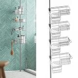 Zenna Home Rust-Resistant Corner Shower Caddy for