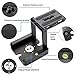 Z Flex Tilt Tripod Head Aluminum Alloy Folding Z Tilt Head Quick Release Plate Stand Holder for DSLR Compatible Slide Rail Camera Camcorder Tripod with Spirit Level for Canon Nikon Sony Pentax