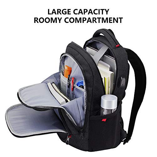 KROSER Travel Laptop Backpack 15.6 Inch Molded Front Panel Large