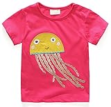 Fiream Girls' Cute Cartoon Print T-shirt(5778TZ,2)