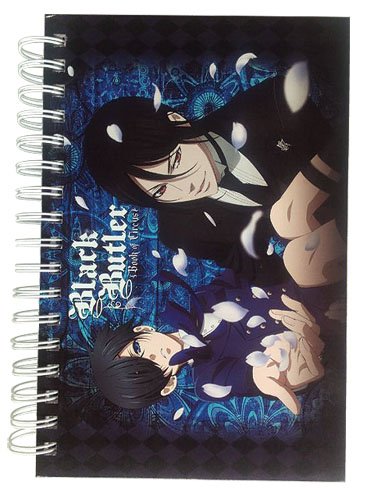 Great Eastern Entertainment Black Butler BOC Ciel & Sebastian & Petal Hardcover Notebook
