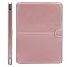 MOSISO Compatible with MacBook Air 13 inch Case A1369 A1466 Older Version 2010-2017 Release, PU Leather Case Portfolio Protective Stand Cover Sleeve, Rose Gold
