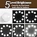KEDSUM 10Pack LED Vanity Mirror Lights Kit with Upgrade Strong Tape, Dimmable Hollywood Style 7000K Light Bulbs, Daylight Lighting Fixture Strip for Vanity Table Set(Mirror Not Included) (One Color)
